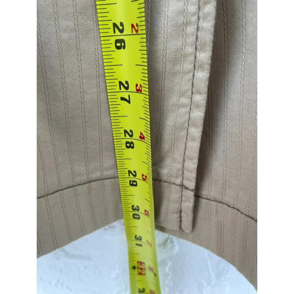 DKNY Womens Long Sleeve Double Breasted Belted Trench Coats Khaki Sz XS - Picture 13 of 16